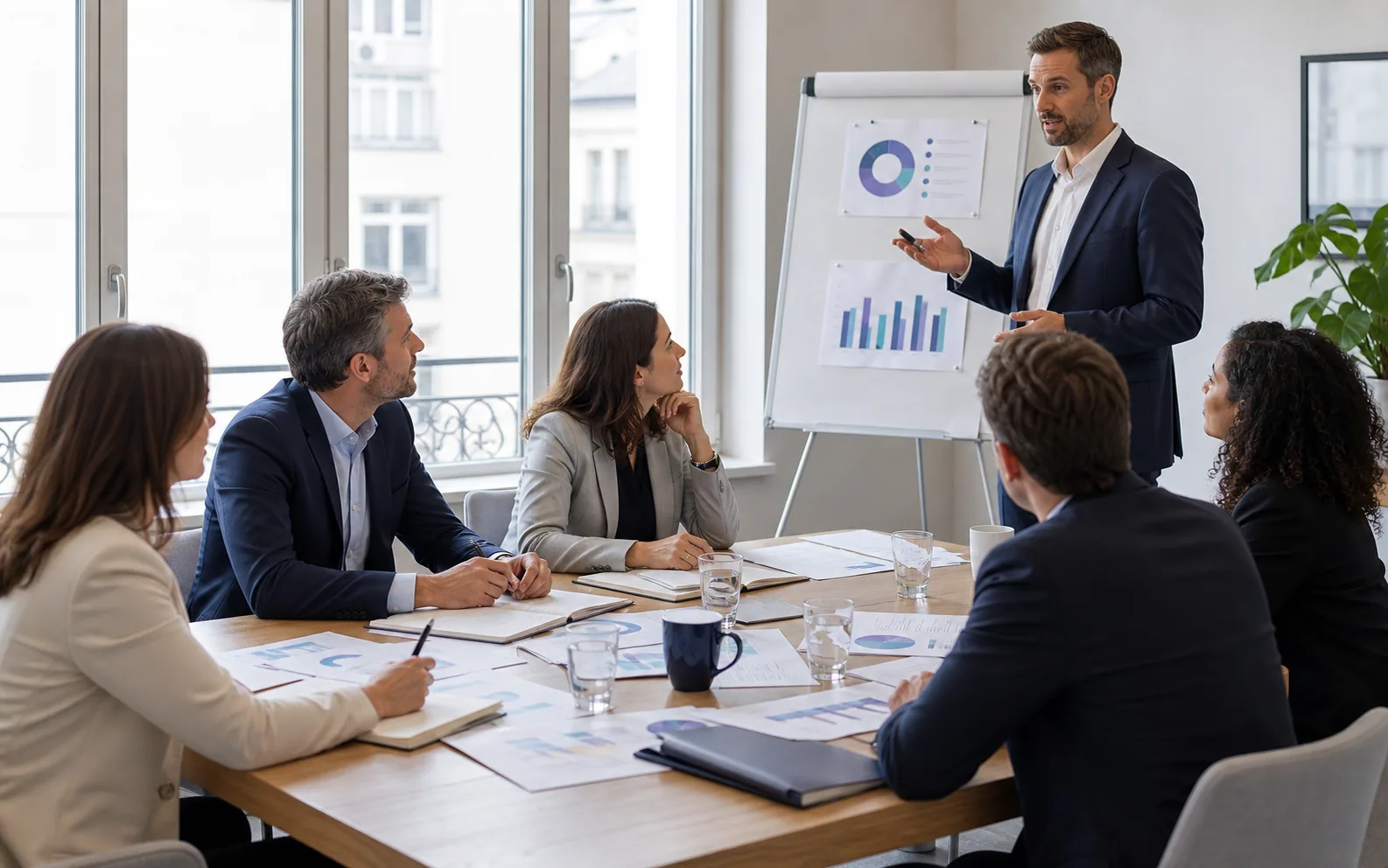 Atelier de formation finance avec des décideurs