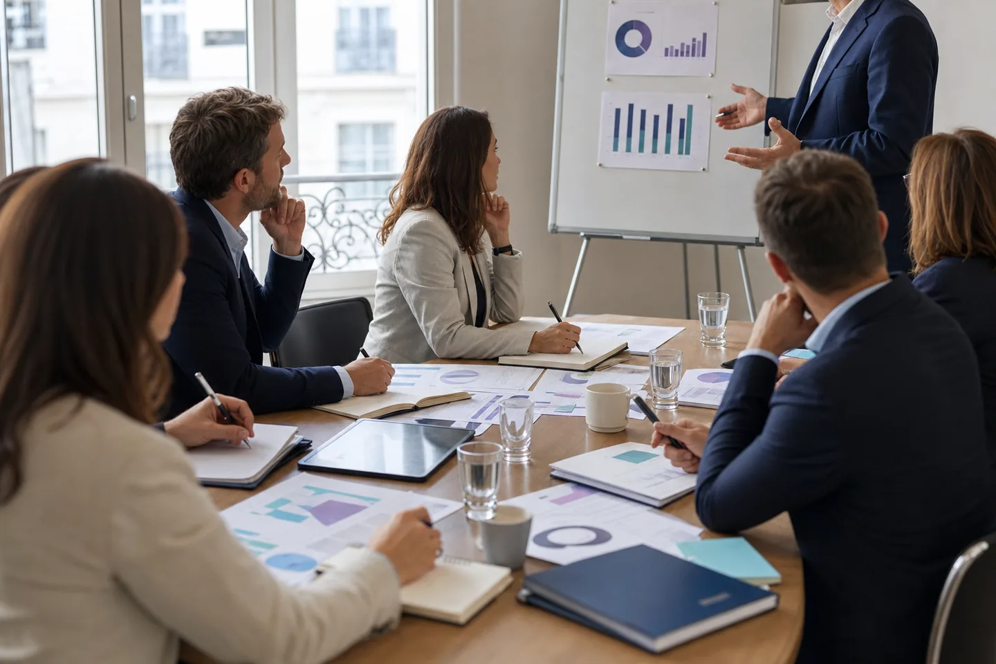 Atelier de formation finance avec supports d'analyse