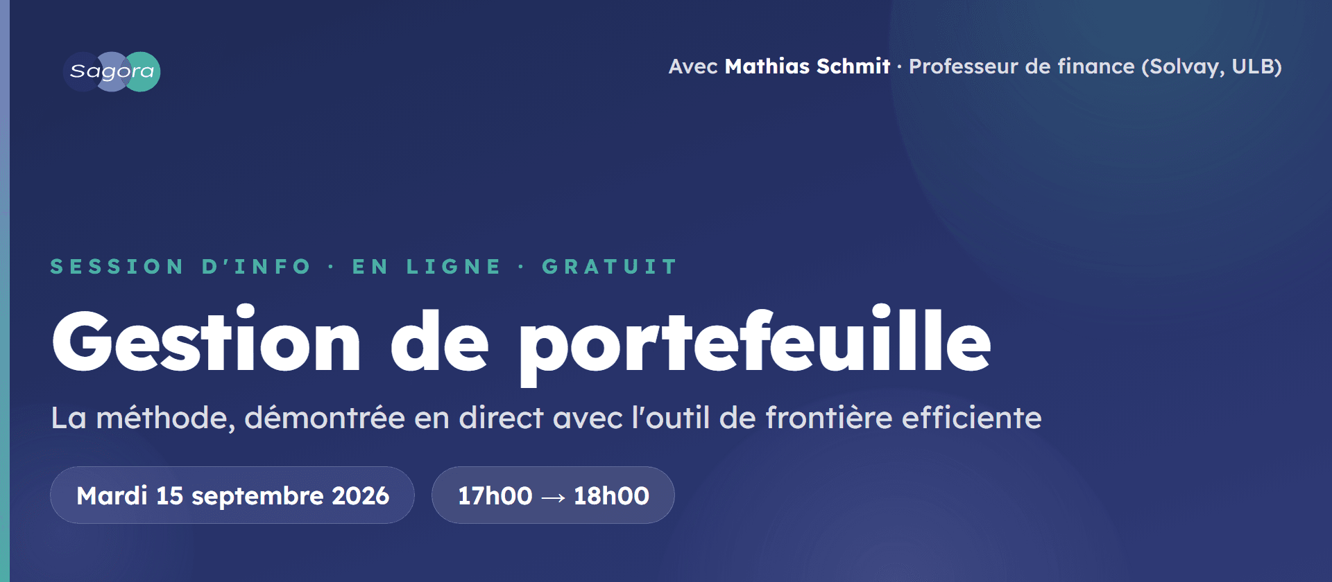 Session d'info · Gestion de portefeuille