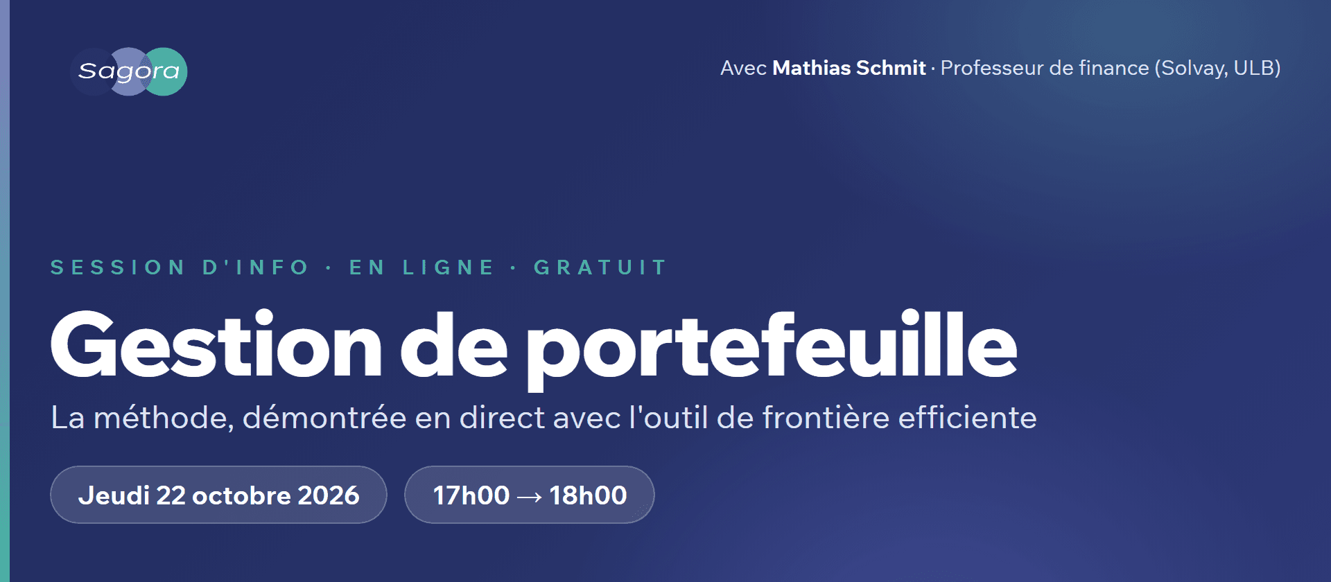 Session d'info · Gestion de portefeuille
