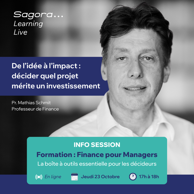 Infosession Finance pour managers 23 octobre 2025